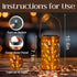 1 Pack DIBIEECN Mothers Day Gifts for Mom, Birthday Gifts Grandma Ladies Solar Lanterns Outdoor Hanging Hollowed-Out