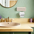 NOLITOY Wall-Mounted Toilet Holder with Garbage Bag Storage Bathroom Organizer for Small Spaces Multipurpose Tissue