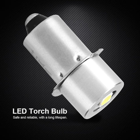 POCREATION LED Flashlight Bulb, P13.5S Base 1W LED Conversion Bulb for Maglite Craftsman Greatlite Vintage Flashlight