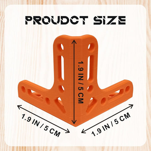 HELAIMAY 2 Right Angle Corner Brackets, Repairing Wooden Furniture Corner Connectors, Universal Triangular Support