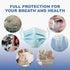 50 1 3 CSD Colo Pcs ASTM Level Disposable Face Masks, Ply Adult Mask with Elastic Ear Loop, Nose Bridge Clip
