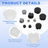 30Pcs 3/8"(9.5mm) uxcell Plastic Hole Plug, Round Tubing Inserts, Furniture End Cap Protection Glide for Chair Sofa