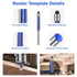 2 R10, R15, R20, R25, R30, R35, R40, R50 SUNJOYCO PCS Router Corner Radius Templates, Aluminum Alloy Radius Jig Router
