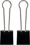 Super Extra Large Binder Clips, Black, 2-1/3in (2-Pack)