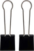 Super Extra Large Binder Clips, Black, 2-1/3in (2-Pack)