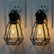 Industrial Plug in Night Light with On Off Switch, 2-Pack Farmhouse LED