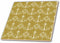 3dRose Gold and White Elegant and Chic Chandeliers 8 Inch Ceramic Tile