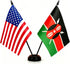 US American & Kenya Friendship Table Flag, Flags For Room Display,American &