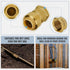 SUNGATOR 6-Pack Push Fit PEX Fittings, 1/2-Inch by 1/2-Inch Female Adapter Plumbing Connector with Disconnect Clip