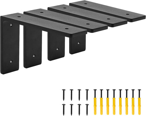 Picesa 6"x 4"Shelf Brackets,L Shelf Brackets, die-cast Formation, Vertical Angle, Premium Alloy Metal