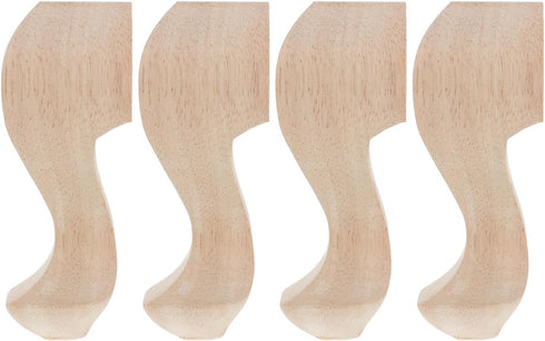 4pcs European Style Solid Wood Carved Furniture Replacement Legs for Coffee Table