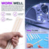 Swpeet 15Pcs Milkly Plastic Rods Assortment Kit - Diameter 8mm Length 250mm ABS Round Stick for DIY Model Making