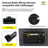 2003-2015, 16Pin Aftermarket Radio Wiring Adapter Compatible with Volkswagen Android Car Stereo Harness with SWC