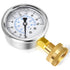 MEANLIN MEASURE 0~100Psi Stainless Steel Frame, 3/4" Female 2.5" FACE DIAL Liquid Filled Pressure Gauge