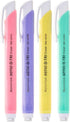 Xeno Tri-II Retractable Click Erasers, 4 Erasers and 8 Assorted Color Refills