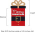 Set 8 Big Dot of Happiness Assorted Red and Green Holiday Cards, Christmas Money and Gift Card Sleeves, Nifty Gifty