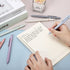 Gel Pens, 6Pcs Smooth Writing Fine Point Tip 0.5mm for Journaling, Black Ink Cute Pens for Aesthetic School Office