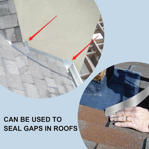 4'' x 20' Aluminum Flashing Roll - 0.2mm Thickness Roof Flashing, Metal Roof Panels for Sealing Windows, Doors, Shed