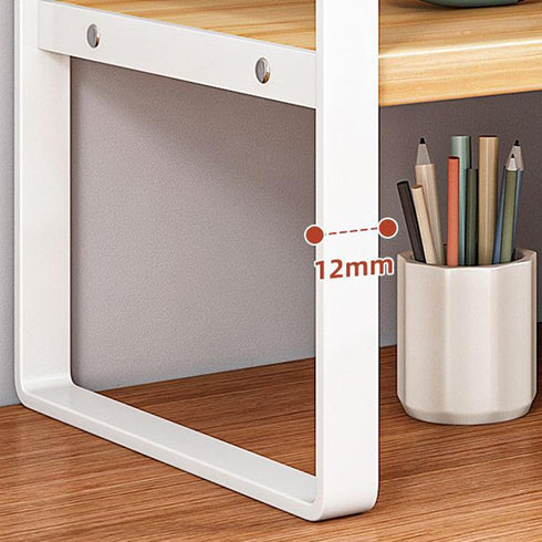 SIDIANBAN Desktop Organizer Shelf Office Storage Rack Computer Desk Bookshelf Adjustable Display Shelf for Office