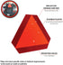 Performance Tool W1496 Reflective Triangle - Essential Safety Sign for Farm Vehicles and Equipment