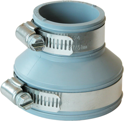 Fernco PDTC-215 Drain and Trap Connector for 2" pipe to 1-1/2" or 1-1/4" Tubular traps by Fernco