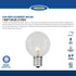 25 Pack G50 Bulbs, E17/C9 7 Novelty Lights Outdoor Patio Globe Replacement Clear, Intermediate Base, Watt
