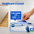 Medline SensiCare Ice Blue Nitrile Exam Gloves, Dark Blue Medium (Pack of 250)