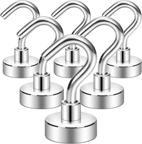 Neosmuk Heavy Duty Magnetic Hooks - 30lb+ Magnetic Hooks for Cruise Cabins, Refrigerators, Grills, and Travel