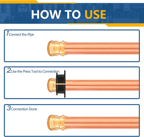 Press Fittings Adapter, 1" Press Fit x 1" Female NPT Threaded (LF Brass, 5 PACK)