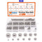 weideer 600pcs 12 Size Stainless Steel Precision Steel Balls 1-8mm Metric Bicycle