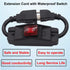 TWTADE 3 Prong Heavy Duty Extension Cord with Waterproof Inline Switch On/Off, 14AWG 1.5FT Power Cords