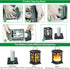 2 Pack Solar Lanterns Outdoor Waterproof, Hanging Solar Lights for Outside Black Hanging Solar Powered Lantern