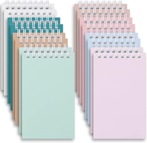 Ddaowanx Small Notebooks, 3x5 Pocket Spiral Notepads with Lined Pages, Mini Notebook for Work or School