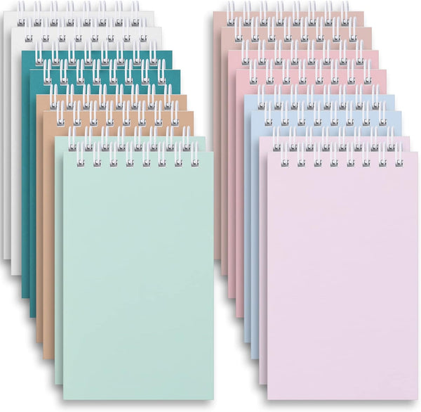 Ddaowanx Small Notebooks, 3x5 Pocket Spiral Notepads with Lined Pages, Mini Notebook for Work or School