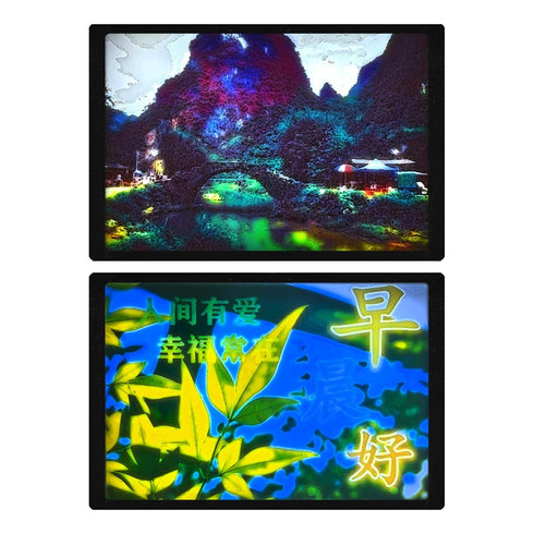 39.3in 3D Upgrade LED Backlight Board with Power Cable: PCB Light Replacement for Lighphane Photo Model DIY Printing