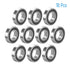 6902-2RS Deep Groove Ball Bearing - 10 PCS, 15×28×7mm, Double Black Rubber Sealed for Industrial Use