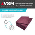 VSM 10-Pack, 6" x 9", Maroon Very Fine Non-Woven Hand Pad, Aluminum Oxide Grains for Finishing and Cleaning