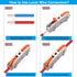 60PCS AWG28-12, 1 1 Tnisesm Lever Wire Connectors Quick Connect Electrical Splicing Kit for Compact Inline Terminals