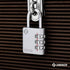 XD35 Combination Lock - 3-Digit Padlock for School Gym Sports Locker, Fence, Toolbox, Case, Hasp Storage (1-Pack, Gray)