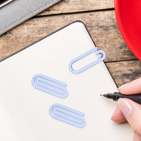 SEWACC 60 Pcs Large Plastic Paper Clips for Office School Paperwork