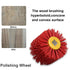 Abrasive Nylon Wire Drawing Wheel Drum Brushes, 80 Grit 120x100mm Polishing Tool for Wood Furniture
