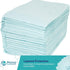 13" 18 Pack 500 PBBL Dental Bibs, Disposable Bibs for Adults, Width, Length, Blue