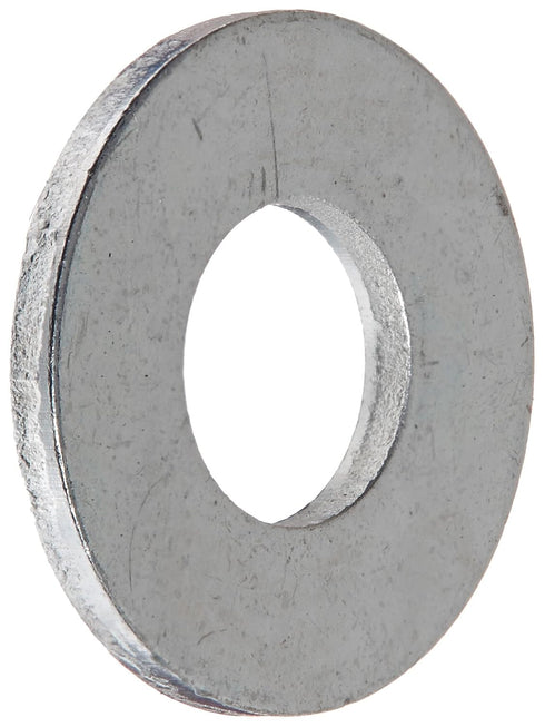 Small Parts Steel Flat Washer, Zinc Plated Finish, ASME B18.22.1, No. 10 Screw Size, Pack of 100