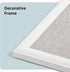 U Brands Farmhouse Linen Bulletin Board, 30"x20", White Wood Style Frame, Includes Push Pins