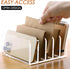 SANRUI Acrylic Desk Organizer - 5 Compartments Mail Organizer, Clear Office Organization, Multifunction Sorter