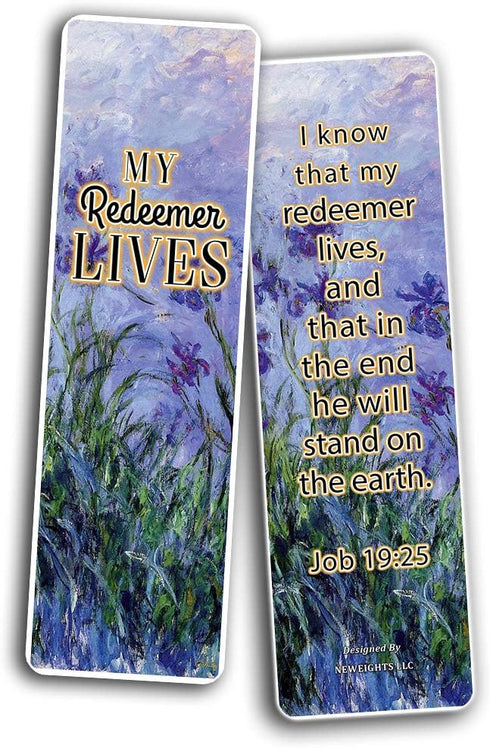 Bible Verses Scriptures Bookmarks Cards - in Christ Alone (60 Pack) - Christian Gifts for Men, Women, Teens, Kids