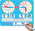 Learning Clock for Kids, Toddler Teaching Clock, Dry Erase Board for Preschool, Kindergarten, Educational Activities