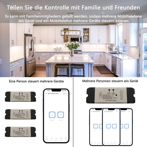 Jane Eyre 2 Channel USB Smart WiFi Switch Relay, Inching/Self-Locking Module, Compatible with Alexa Google Home