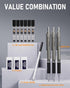 Nicpro 0.9mm Mechanical Pencil Set with Case, 3PCS Metal Pencils, 6 Tubes HB #2 Lead Refill