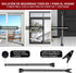 Jammer (1 Pack,Grey) AceMining Upgraded Door Security Bar & Sliding Patio Bar, Heavy Duty Stoppers Adjustable for Home